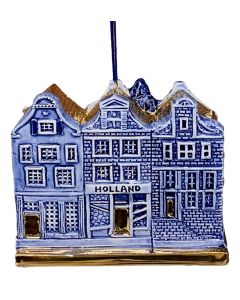 Kerstornament Drie Huisjes