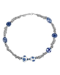 Ketting Delfts Blauw "Zilver"