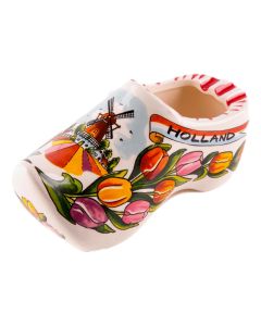 Klomppaar keramiek Tulpenprint 15 cm 