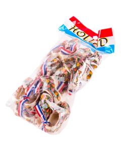 Zakje 10 paar keramieken Tulpen klompjes, 5 cm