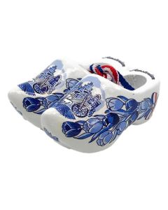 Set houten klompjes Amsterdam 6 cm, Delftsblauw