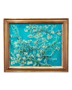 Magneet 'van Gogh' - amandelbloesem - steen