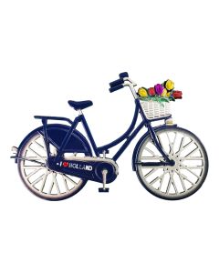 Koelkastmagneet "Fiets Blauw - I Love Holland"