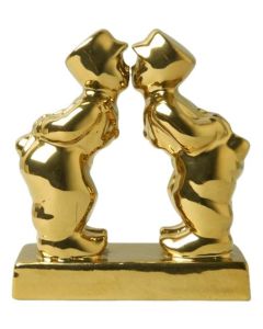 Kussend Paar Man-Man - Goud, 8 cm 