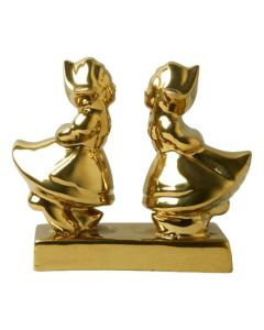Kussend Paar Vrouw-Vrouw - Goud, 8 cm 