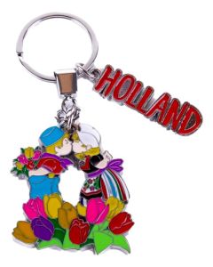 Sleutelhanger Kussend Paar Bedels Holland