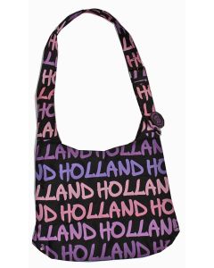 Schoudertas Louise L Holland in roze/paars/zwart