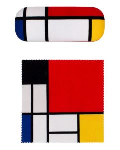 Brillenkoker met lensdoekje, Piet Mondriaan