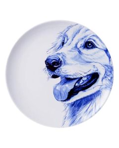 Wandbord Golden retriever, 26 cm