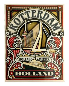 Koelkast Magneet "Holland Amerika Lijn - Art Deco"