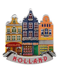 Magneet Holland 3 Grachtenhuisjes 