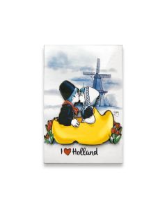 Kussend Paar Magneet Holland - 2D