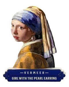 Magneet Keramiek ‘Vermeer’  - meisje met de parel