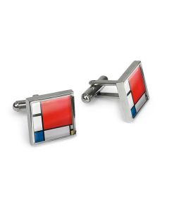 Manchetknopen Mondriaan, in cadeaudoosje