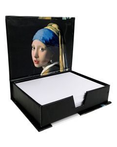 Notitieblok / Memobox "Meisje met Parel"