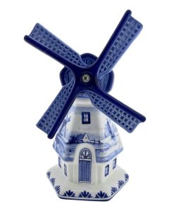 Molen met landschap in doos , Groot 22 cm