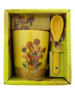 Espressokopje "Zonnebloemen" Cadeauverpakking 75ml - Van Gogh