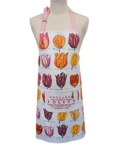 Memoriez Keukenschort Tulpen - Wit