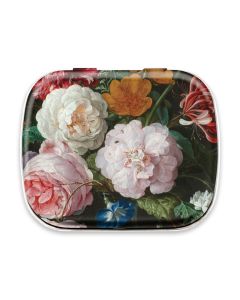 Pepermunt in blikje, Stilleven met Bloemen