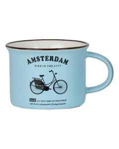 Mok Memoriez - Hollandse Fiets  -  Matte Blauw - Klein