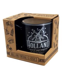 Mok Vintage Holland "Molen" Zilver