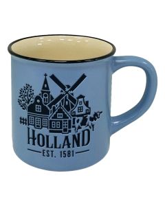 Mok "Holland - Molen" Blauw - Groot