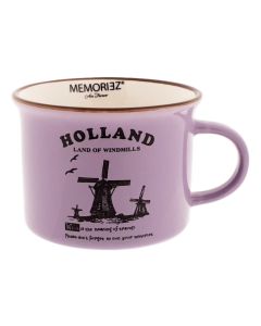 Mok Memoriez - Hollandse Molens - Paars - Klein