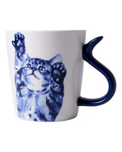 Mok Kattenstaart – Delfts Blauw 