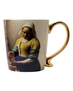 Mok "Het Melkmeisje, Vermeer in Pastel"