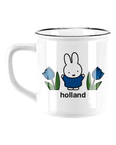 Retro Mok "Nijntje in Tulpenveld Holland - Blauw"