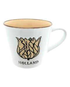 Mok Tulp Holland Wit/Zalm