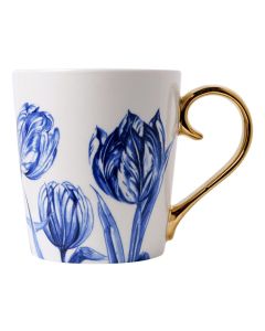 Mok Delft Blauwe Tulpen Goud