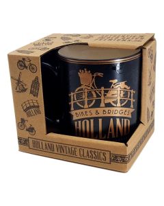 Mok Vintage Holland "Molen" Goud