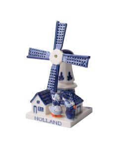 Molen met kussend paar, 17 cm 