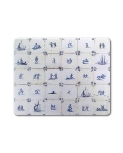 Mousepad delft blue tiles