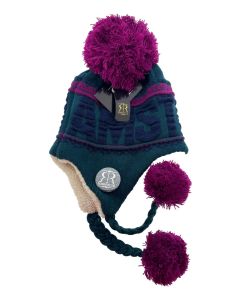 Robin Ruth Muts Amsterdam - Oorflappen - Petrol/Fuchsia