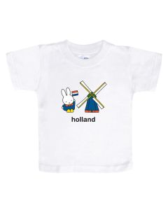 Nijntje kinder t-shirt met molen - wit