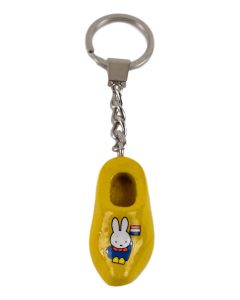 Gele sleutelhanger "Nijntje in Boerenkiel" , 4cm