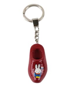 Rode sleutelhanger "Nijntje in Boerenkiel" , 4cm