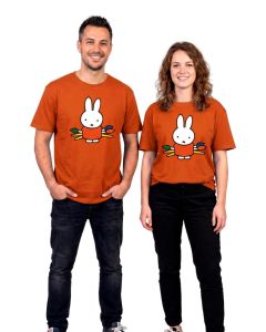 Unisex T-Shirt Nijntje Verfstreek Oranje