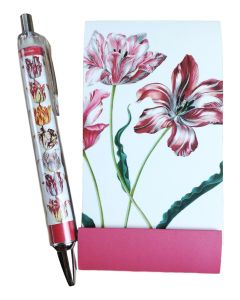 Notitieboekje en Pen van Tulpen , Maria Merian 
