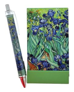 Notitieboekje klein,  Irissen met pen