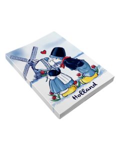 Notitieboekje A6 met uitvouwbare cover Kissing Couple