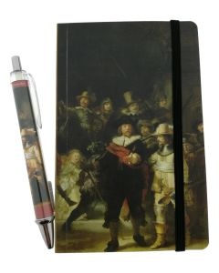 Notitieboekje A6 "De Nachtwacht" met Pen