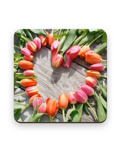Onderzetter Tulpen Hart