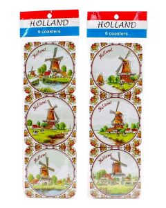 Onderzetters met Molenlandschap - Kleur