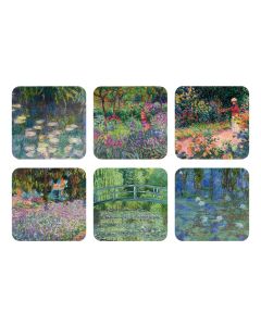 Onderzetters De Tuin van Monet in Giverny, set van 6