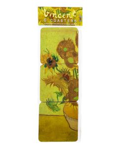 Onderzetters Van Gogh Zonnebloemen, set van 6