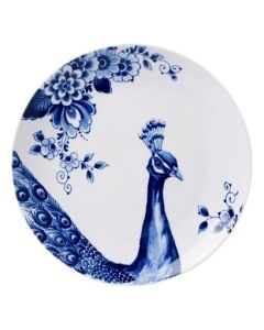 Ontbijtbord Paauw Blauw 