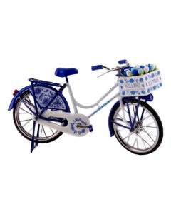 Fiets "Delfts Blauw met Hollandse Tulpen"